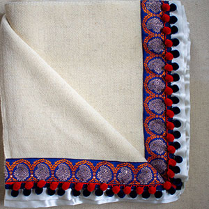  Beili Glas Welsh Blanket - Designed by Nicola Daley and handmade in Wales