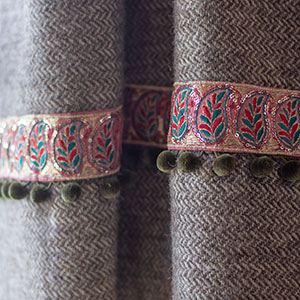  Beili Glas herringbone style woven Welsh Blanket - Designed by Nicola Daley and handmade in Wales