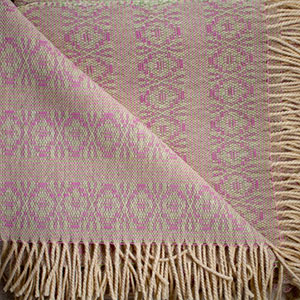  Beili Glas Welsh Blanket - Designed by Nicola Daley and handmade in Wales